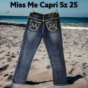 Miss Me Easy Capri Sz 25
